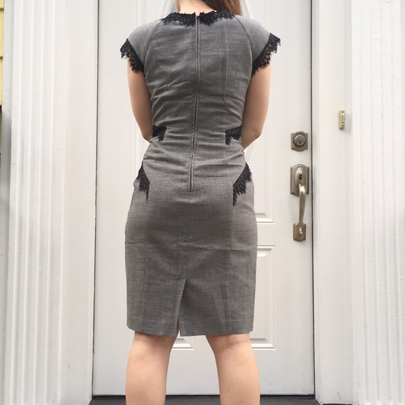 Rebecca Taylor dress with black lace accents - Picture 3 of 6